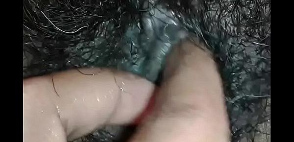  Desi indian girl got her hairy pussy fingered by boyfriend